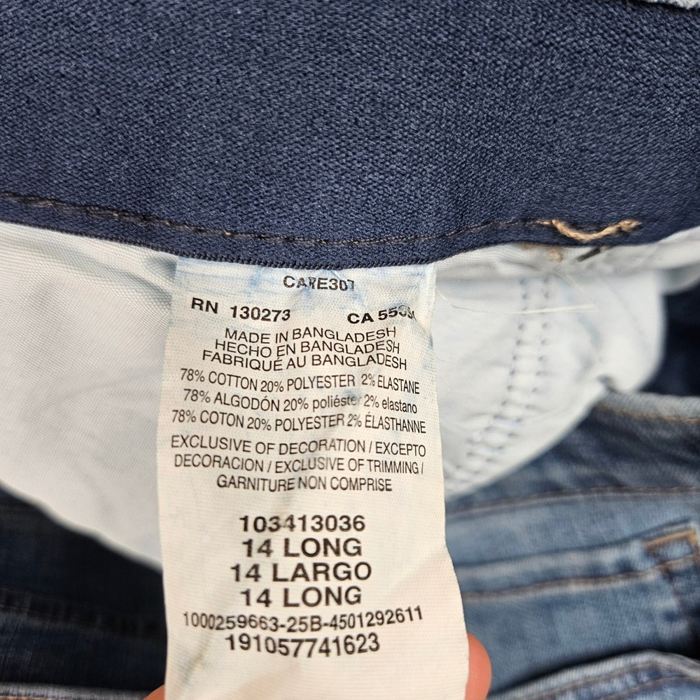 Lee Flex Motion Straight Leg Mid Rise Jeans Womens 14 LONG Ultra Lux Comfort NEW - Picture 2 of 12